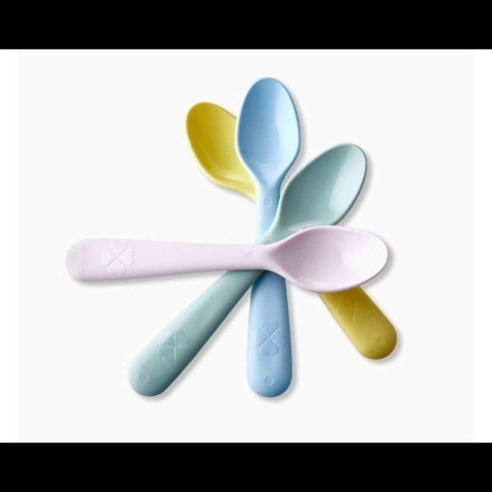 4 piece Ikea Kalas Spoon Assorted Colors kid safe